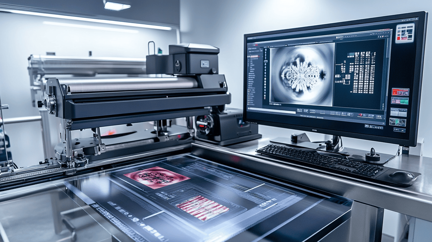 inkjet positive film sheet in a printer