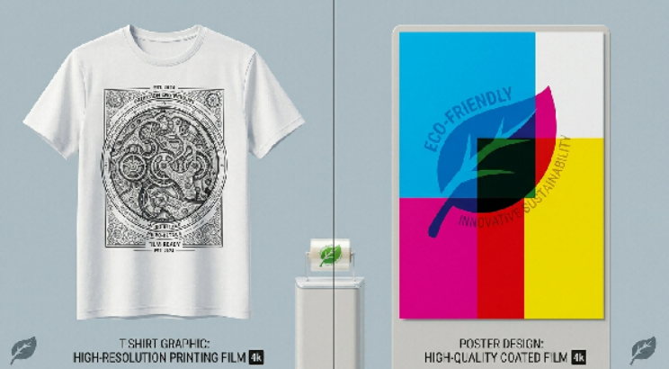 a close-up showing the layers of a high-quality coated inkjet film